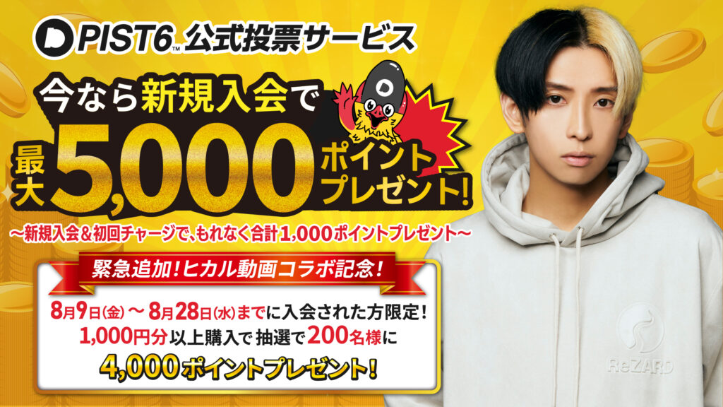 お知らせ｜PIST6公式投票サービス